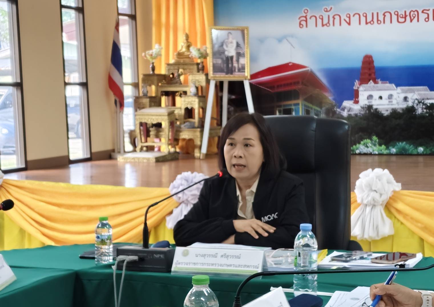 title - ปฏิรูปที่ดินจังหวัดเพชรบุรี พร้อมด้วยนางสาวขวัญใจ เพชรสวน นักวิชาการปฏิรูปที่ดินชำนาญการ ร่วมประชุมการติดตามความก้าวหน้าผลการดำเนินงานตามแผนการตรวจราชการของผู้ตรวจราชการกระทรวงเกษตรและสหกรณ์ ประจำปีงบประมาณ พ.ศ. 2569 รอบที่ 1 ตามแผนการตรวจราชการของผู้ตรวจราชการกระทรวงเกษตรและสหกรณ์ (นางสุวรรณี ศรีสุวรรณ์) ประจำปีงบประมาณ พ.ศ. 2569 รอบที่ 1 เขตตรวจราชการที่ 4 จังหวัดเพชรบุรี